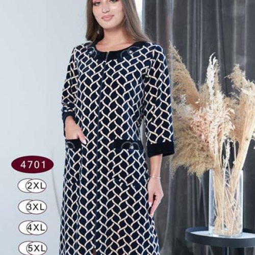 Халат Romeo life (50-56) 4701 navy (деми) Romeo life 4701 navy