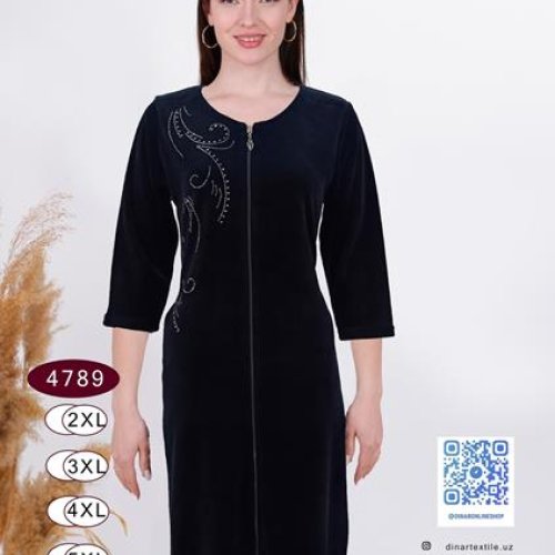 Халат Romeo life (50-56) 4789 navy (деми) Romeo life 4789 navy