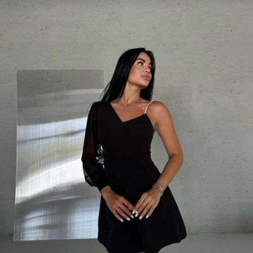 Платье EVA (42-46) 228 black (лето) EVA 228 black