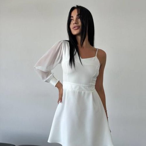 Платье EVA (42-46) 228 white (лето) EVA 228 white