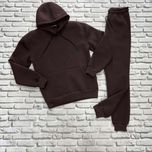 Костюм спорт Yulichka (M-3XL) F30-3789SI brown (зима) Yulichka F30-3789SI brown