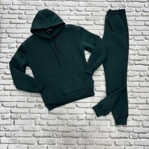 Костюм спорт Yulichka (M-3XL) F30-3789SI d.green (зима) Yulichka F30-3789SI d.green