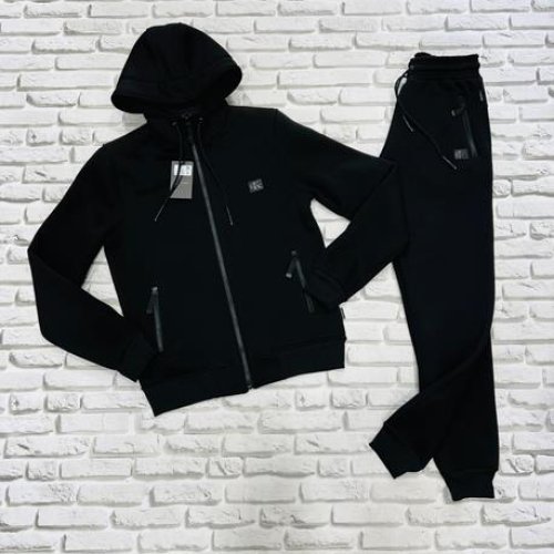 Костюм спорт Yulichka (M-3XL) F3008CKL black (зима) Yulichka F3008CKL black