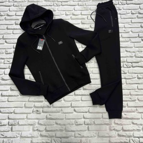 Костюм спорт Yulichka (M-3XL) F3009ARX black (зима) Yulichka F3009ARX black
