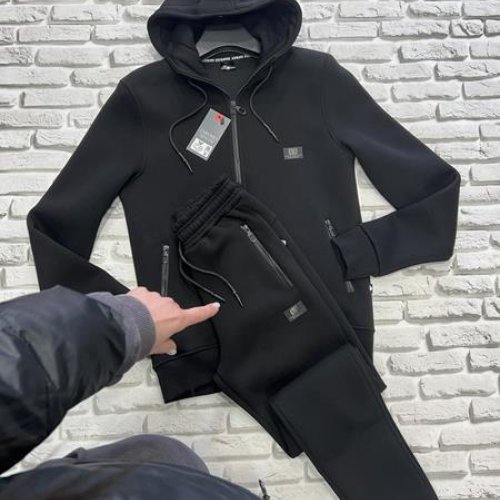 Костюм спорт Yulichka (M-3XL) F3009ARX black (зима) Yulichka F3009ARX black