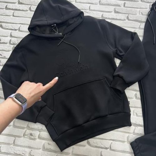 Костюм спорт Yulichka (M-3XL) F32-1115CKL black (зима) Yulichka F32-1115CKL black