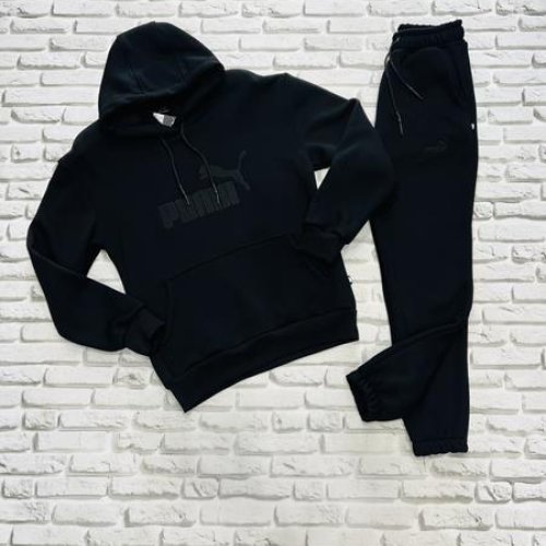 Костюм спорт Yulichka (M-3XL) F35-3788MP black (зима) Yulichka F35-3788MP black