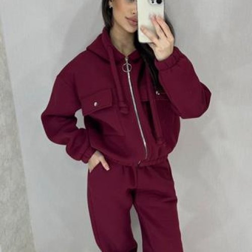 Костюм спорт Valentina (42-50) VL36 wine (зима) Valentina VL36 wine
