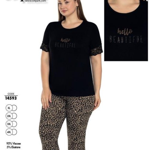 Пижама Romeo life (50-56) 14593 black (лето) Romeo life 14593 black
