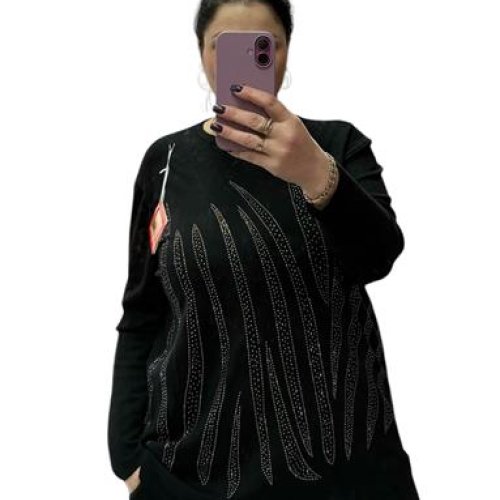 Свитер Ekvato (54-60) 24052 black (деми) Ekvato 24052 black