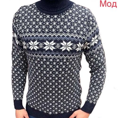 Свитер Надийка (M-2XL) 0580 navy (зима) Надийка 0580 navy