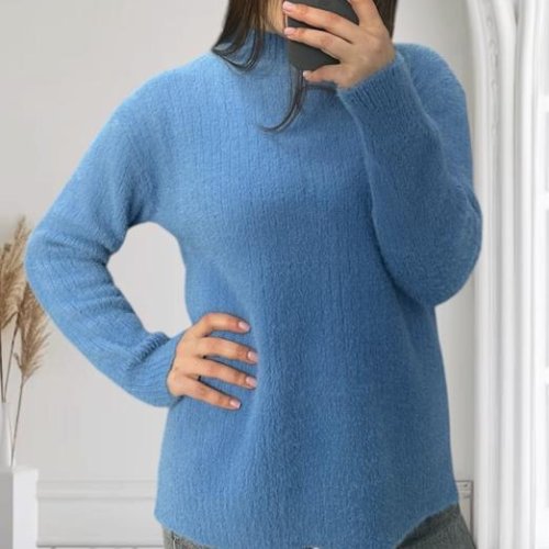 Свитер Novetly Store (46-50) 26358 l.blue (зима) Novetly Store 26358 l.blue