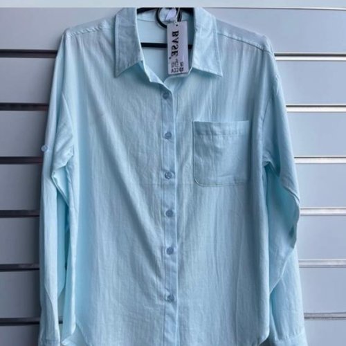 Рубашка BASE (S-2XL) A024-1 l.blue (деми) BASE A024-1 l.blue