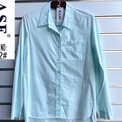 Рубашка BASE (S-2XL) A602 l.blue (деми) BASE A602 l.blue