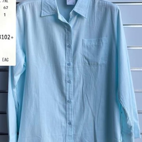 Рубашка BASE (4XL-7XL) C3102+ l.blue (деми) BASE C3102+ l.blue