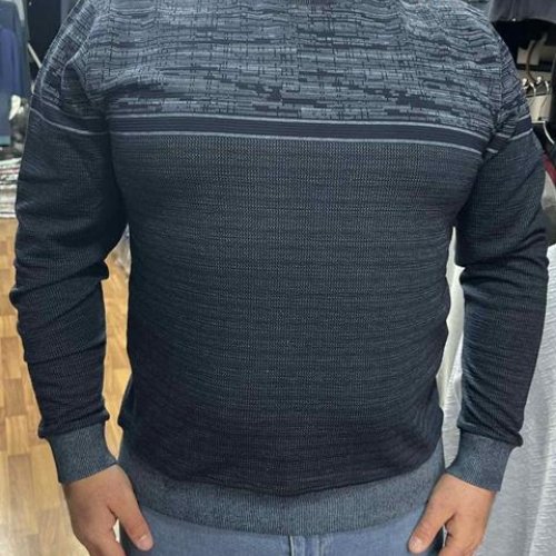 Свитер Vip Stendo (3XL-5XL) 243509 d.grey (деми) Vip Stendo 243509 d.grey