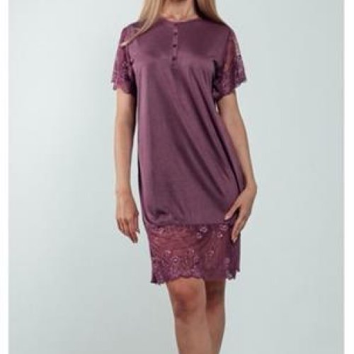 Ночнушка Vehuiah (M-3XL) 22013 purple (лето) Vehuiah 22013 purple