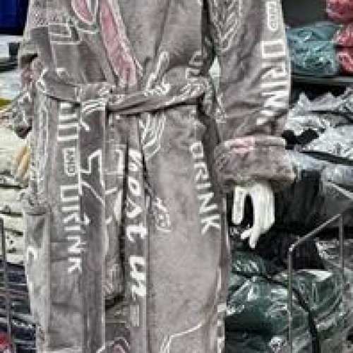 Халат Fili Wear (XL-3XL) FW59 grey (зима) Fili Wear FW59 grey