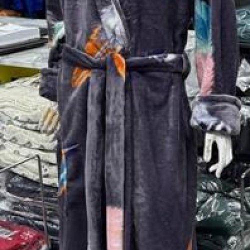 Халат Fili Wear (XL-3XL) FW61 d.grey (зима) Fili Wear FW61 d.grey
