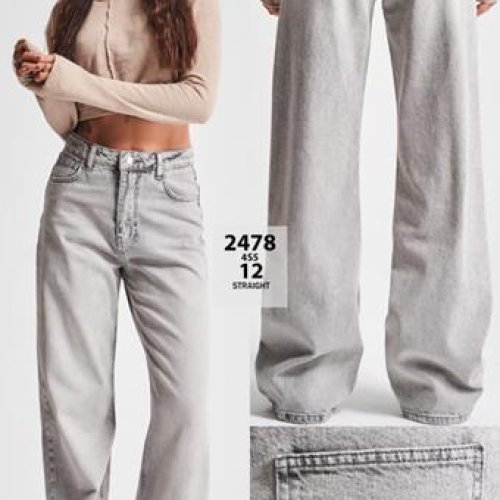 Джинсы Jeans Style (34-42) 2478-4S5-12 l.grey (деми) Jeans Style 2478-4S5-12 l.grey