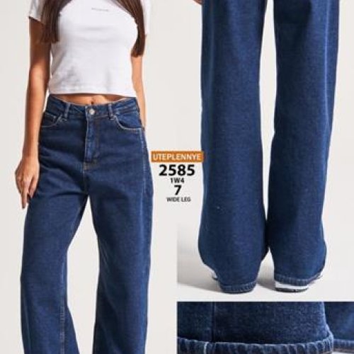 Джинсы Jeans Style (34-42) 2585-1W4-7 blue (зима) Jeans Style 2585-1W4-7 blue