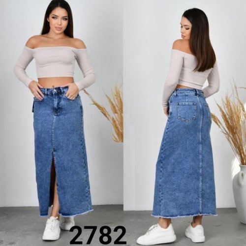 Юбка Jeans Style (34-42) 2782-4W3 blue (деми) Jeans Style 2782-4W3 blue
