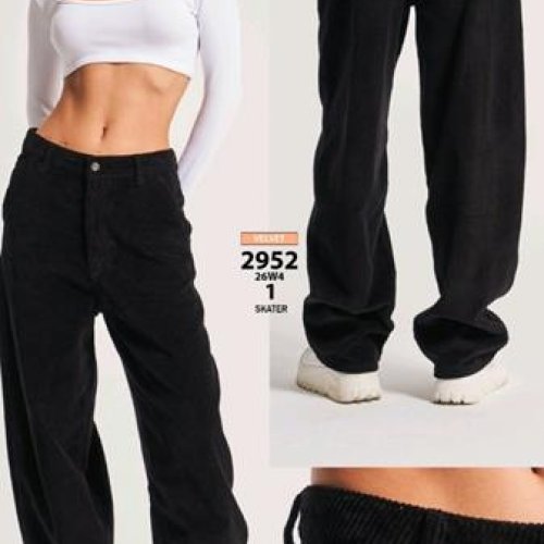 Штаны Jeans Style (34-40) 2952-26W4-1 black (деми) Jeans Style 2952-26W4-1 black