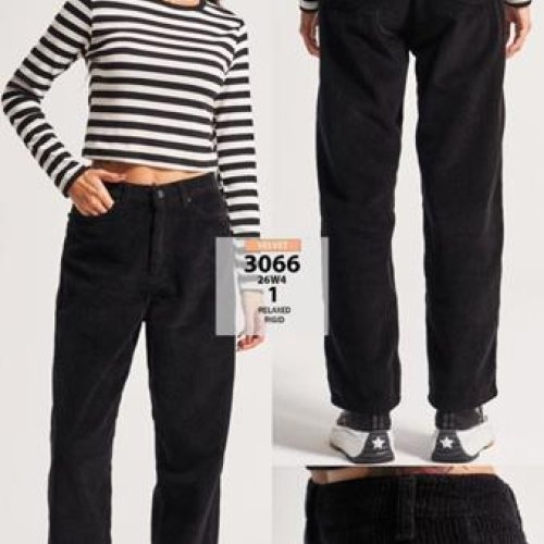 Штаны Jeans Style (34-42) 3066-26W black (деми) Jeans Style 3066-26W black