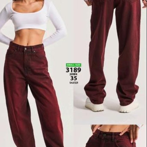 Джинсы Jeans Style (32-36) 3189-20W4-35 wine (деми) Jeans Style 3189-20W4-35 wine
