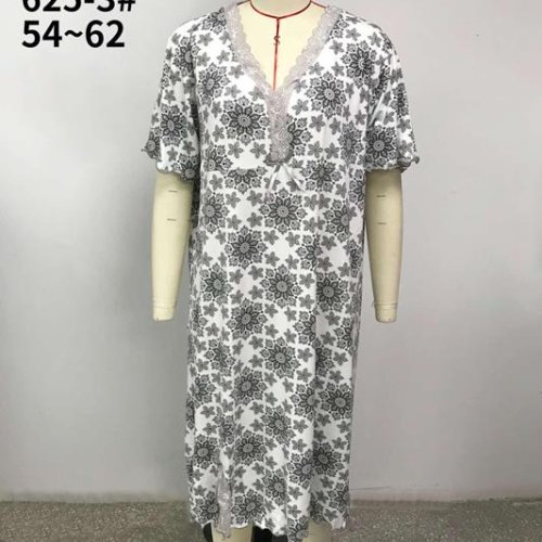 Ночнушка Fili Wear (54-62) 625-3 white-grey (лето) Fili Wear 625-3 white-grey