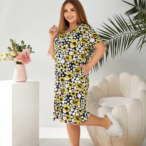 Халат Romeo life (50-60) 1030 yellow (лето) Romeo life 1030 yellow