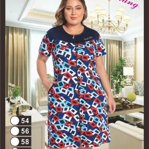 Халат Fili Wear (54-62) 1307 blue (лето) Fili Wear 1307 blue