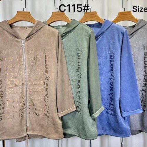 Кофта спорт Kaffir Lily (2XL-5XL) C115 green (деми) Kaffir Lily C115 green