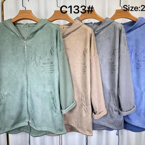 Кофта спорт Kaffir Lily (2XL-5XL) C133 blue (деми) Kaffir Lily C133 blue