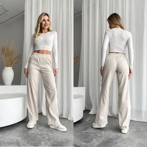 Штаны спорт Sofi Cor (42-52) 9024 beige (деми) Sofi Cor 9024 beige