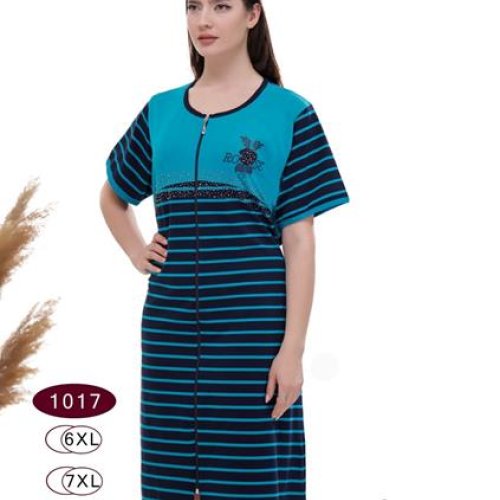 Халат sss Annet (6XL-9XL) DO-D1017 l.blue (лето) sss Annet DO-D1017 l.blue