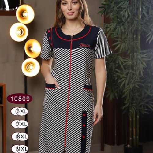 Халат sss Annet (6XL-9XL) DO-D10809 white (лето) sss Annet DO-D10809 white