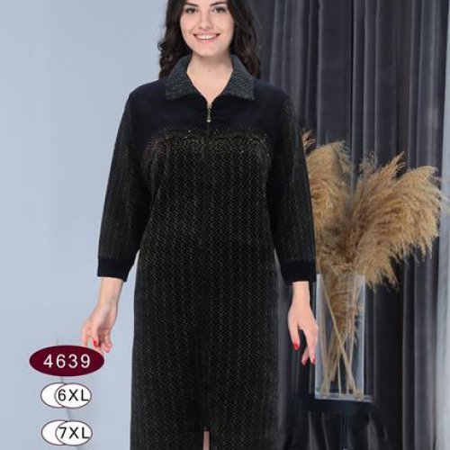 Халат sss Annet (6XL-9XL) DO-D4639 khaki (деми) sss Annet DO-D4639 khaki