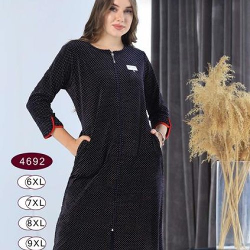 Халат sss Annet (6XL-9XL) DO-D4692 navy (деми) sss Annet DO-D4692 navy