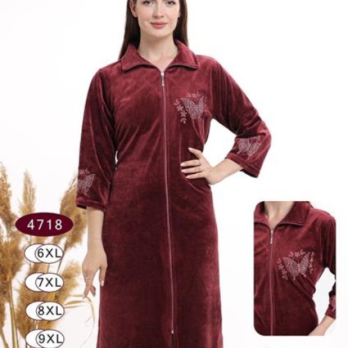 Халат sss Annet (6XL-9XL) DO-D4718 brown (деми) sss Annet DO-D4718 brown