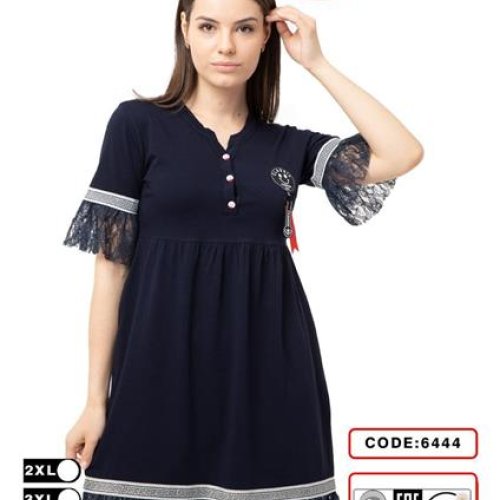 Платье sss Annet (2XL-5XL) DO-D6444 navy (лето) sss Annet DO-D6444 navy