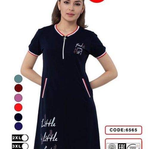 Платье sss Annet (2XL-5XL) DO-D6565 navy (лето) sss Annet DO-D6565 navy