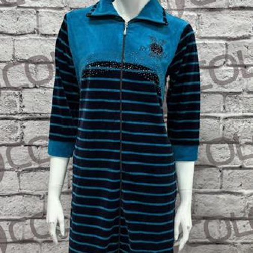 Халат sss Annet (2XL-5XL) DO1 blue (деми) sss Annet DO1 blue