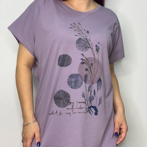 Футболка Kosta (50-54) E012 lilac (лето) Kosta E012 lilac