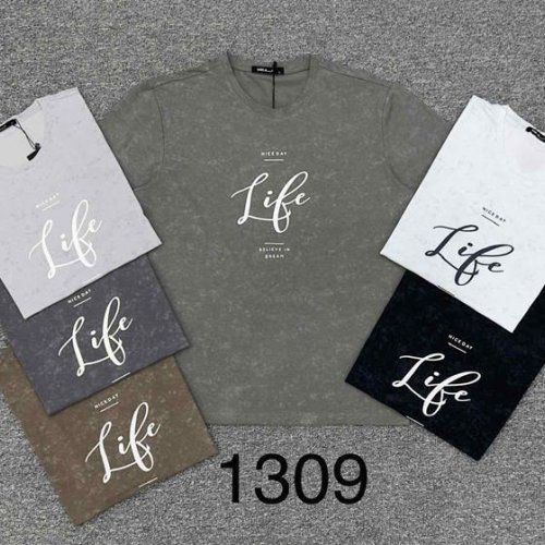 Футболка Fili Wear (M-3XL) 1309 grey (лето) Fili Wear 1309 grey