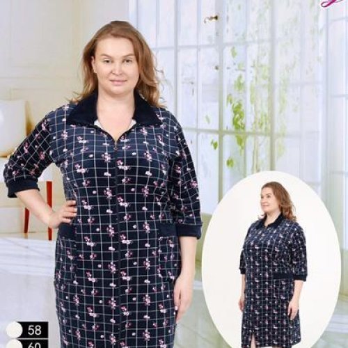 Халат Fili Wear (58-66) 700-35 navy (деми) Fili Wear 700-35 navy