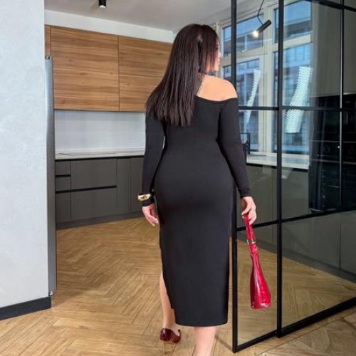 Платье EVA (42-56) 241 black (деми) EVA 241 black