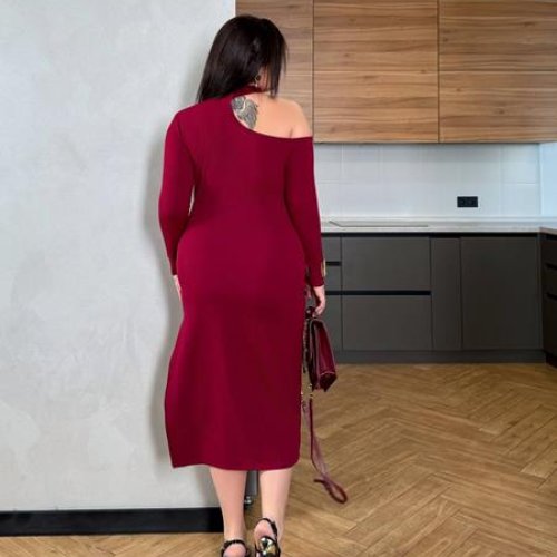 Платье EVA (42-56) 241 wine (деми) EVA 241 wine