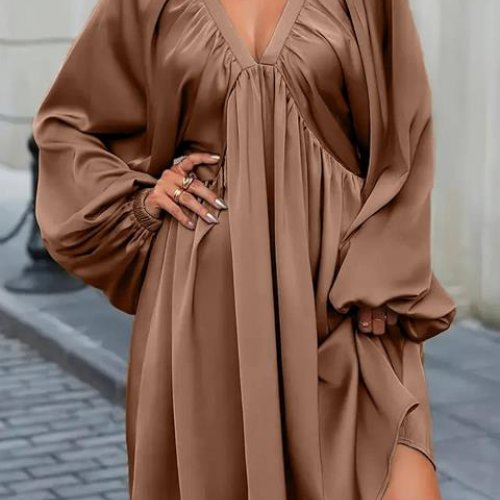 Платье EVA (42-56) 243 brown (деми) EVA 243 brown