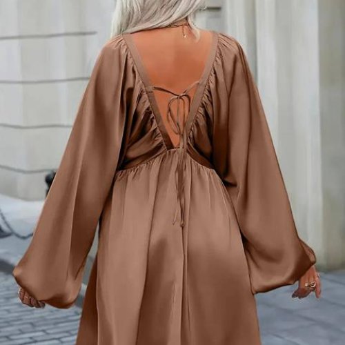 Платье EVA (42-56) 243 brown (деми) EVA 243 brown